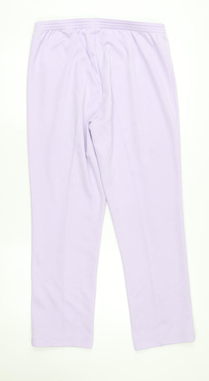 Damart Women’s Purple Cropped Trousers Size 16 Elastic Waist Lightweight