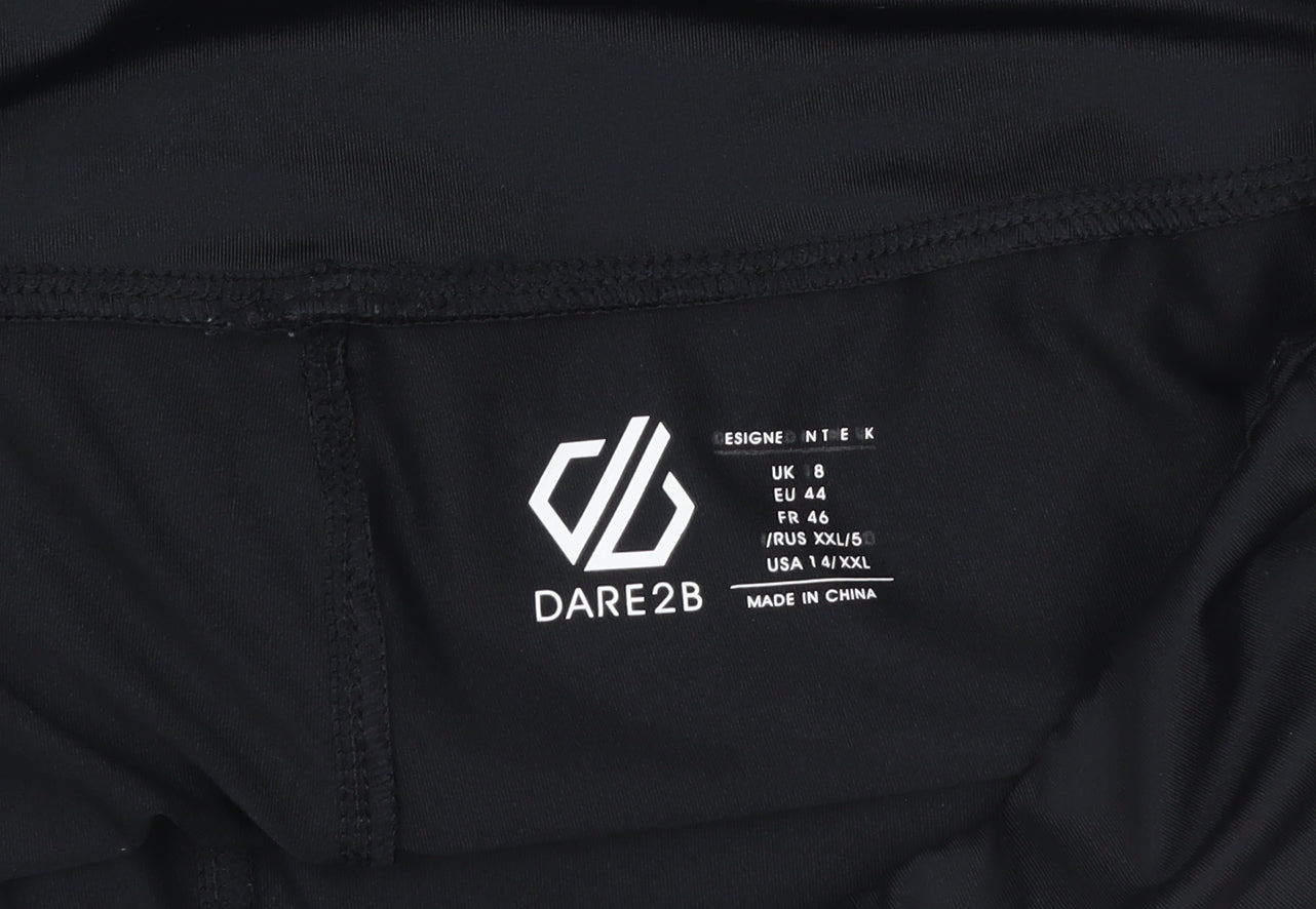 Womens UK Size 8 Dare 2B Athletic Fit Leggings Black Leggings