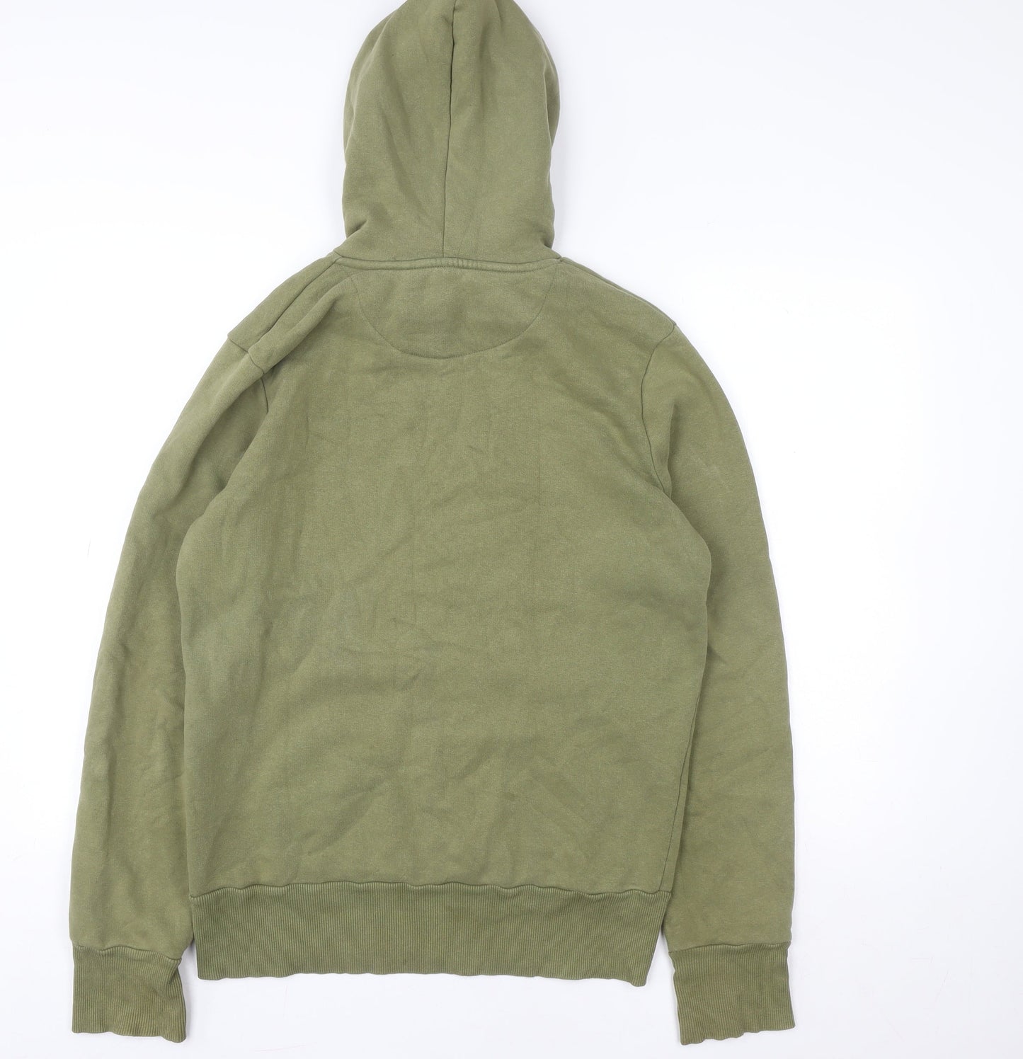 Mens UK Size L Plus Eighteen Green Pullover Hoodie