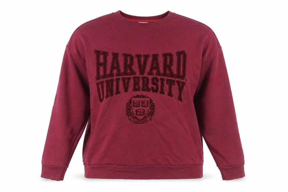 Womens UK Size XL Harvard Red Pullover Sweatshirt