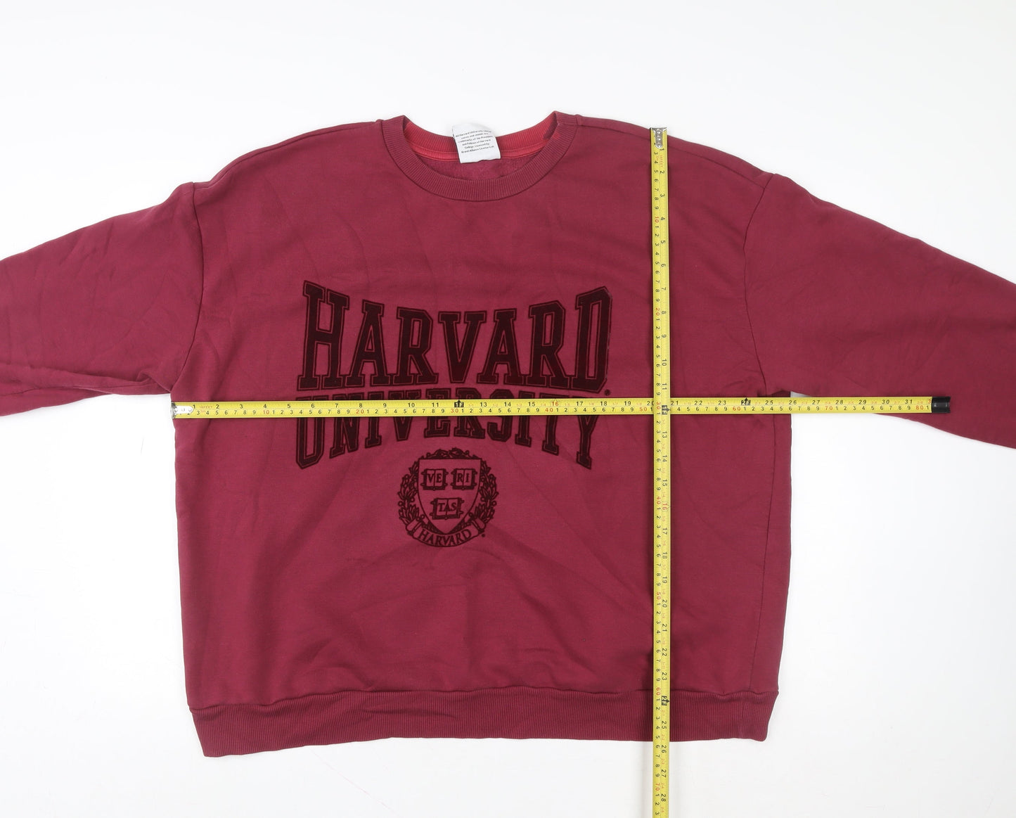 Womens UK Size XL Harvard Red Pullover Sweatshirt