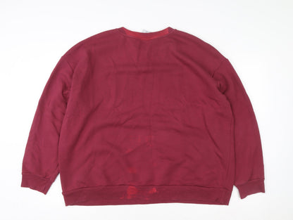 Womens UK Size XL Harvard Red Pullover Sweatshirt