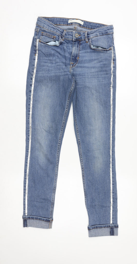 Zara Women Blue Size 10 Mid Rise Skinny Denim Jeans