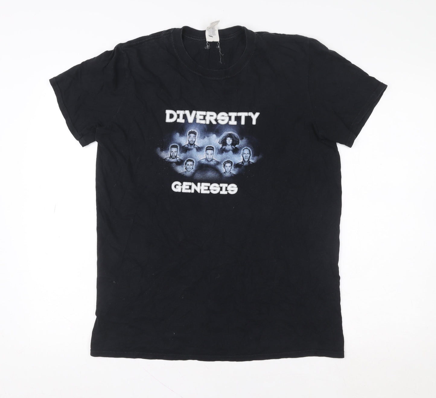 Mens UK Size M Gildan Black  T-Shirt