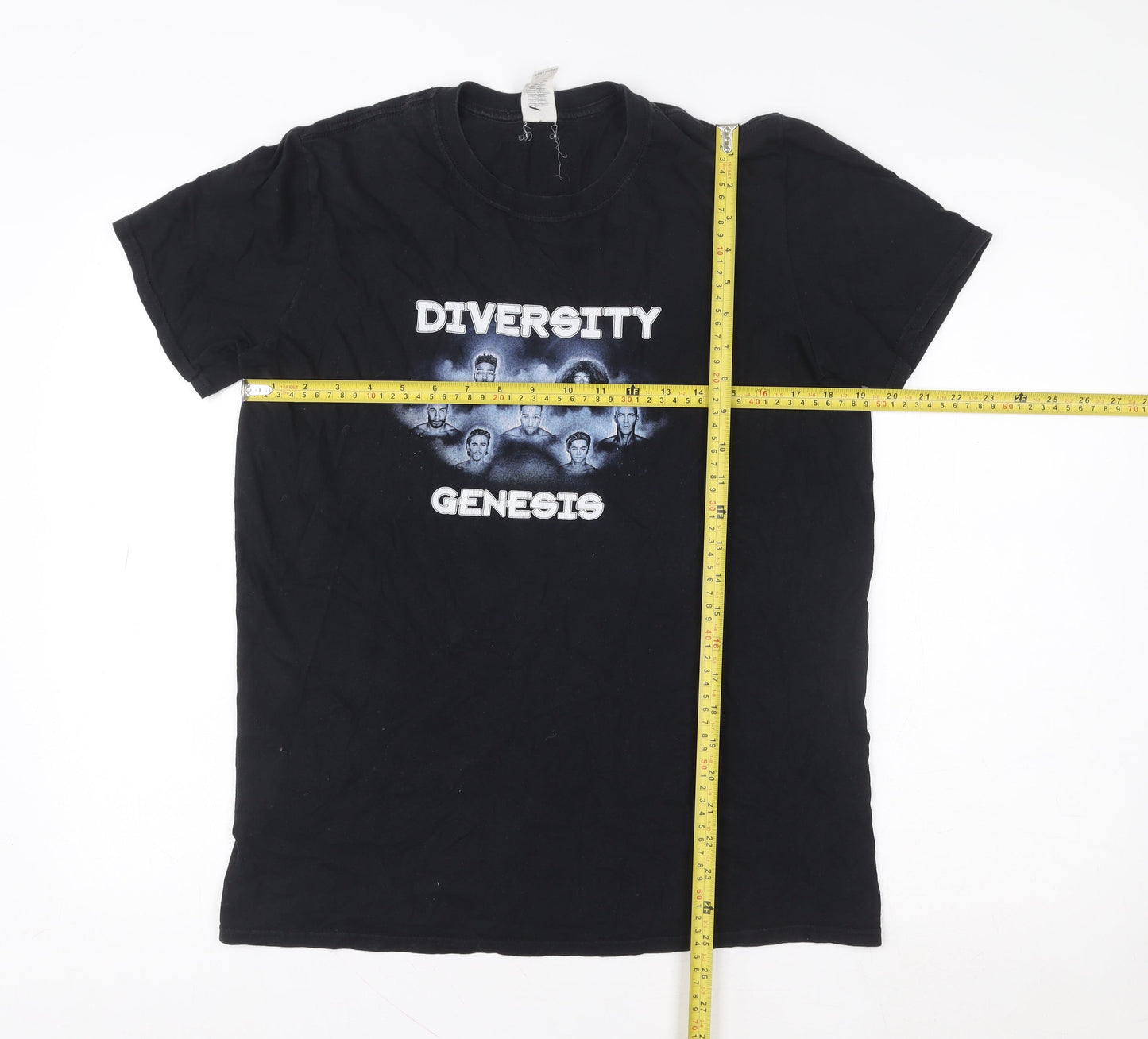 Mens UK Size M Gildan Black  T-Shirt