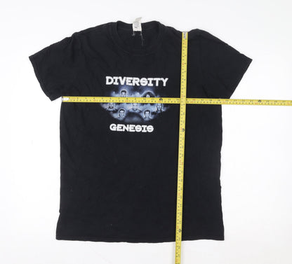 Mens UK Size M Gildan Black  T-Shirt