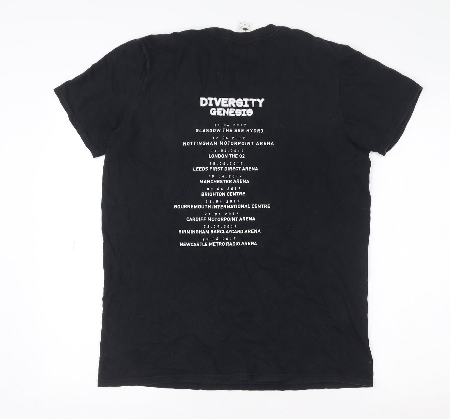 Mens UK Size M Gildan Black  T-Shirt