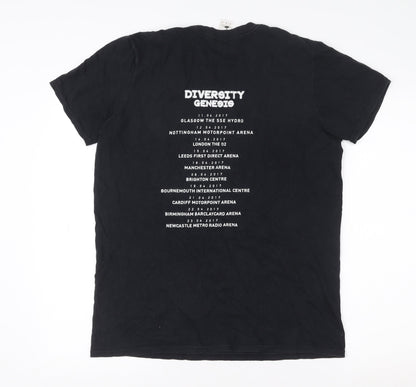 Mens UK Size M Gildan Black  T-Shirt