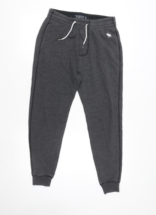 Abercrombie & Fitch Men's Grey XS Jogger Fleece Sweatpants