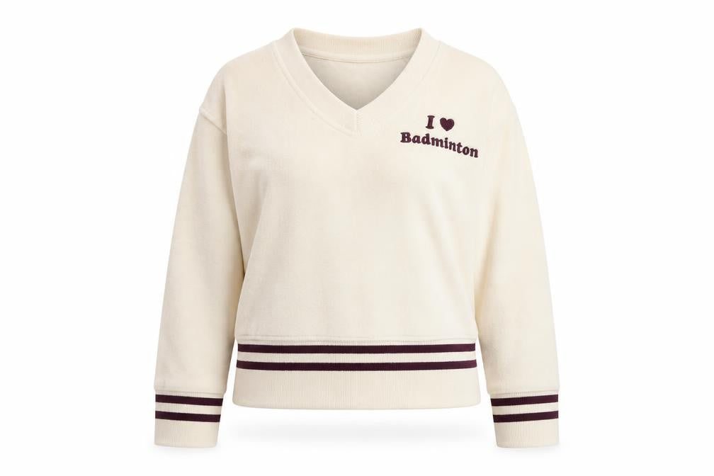 Womens UK Size 2 Soochi Beige Pullover Sweatshirt