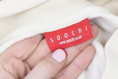 Womens UK Size 2 Soochi Beige Pullover Sweatshirt