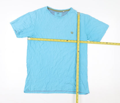 Fat Face Women’s Blue Cotton Short Sleeve Crew Neck T-Shirt Size S