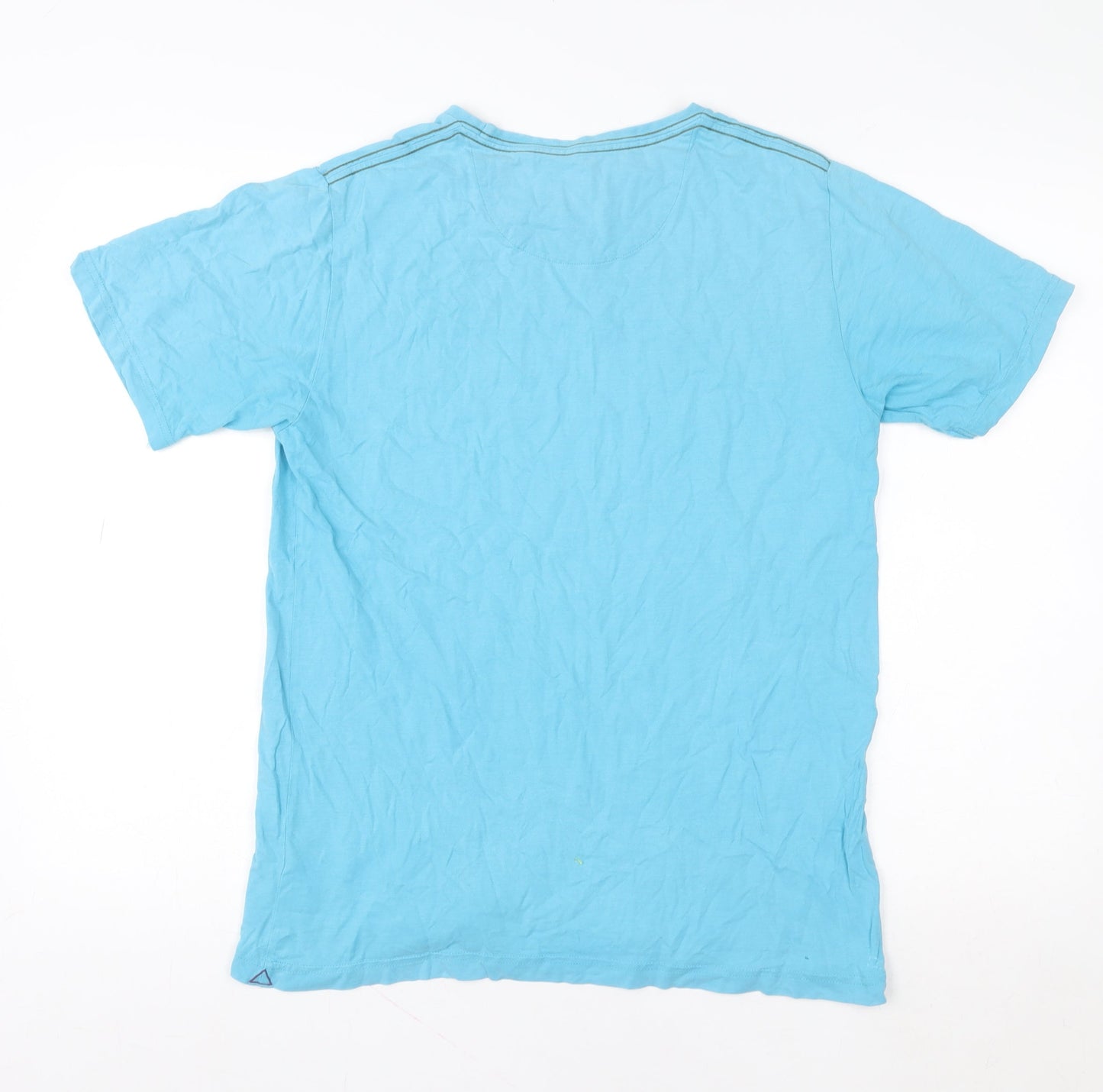 Fat Face Women’s Blue Cotton Short Sleeve Crew Neck T-Shirt Size S