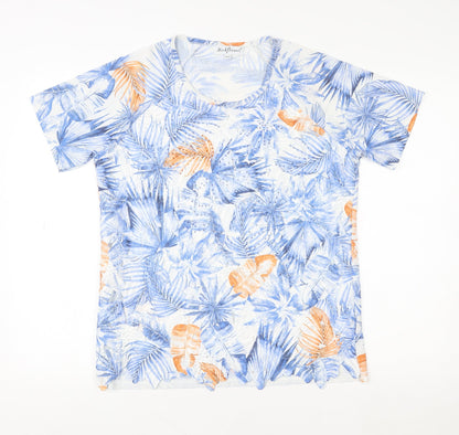 Womens UK Size S Mudflower Multicoloured Basic T-Shirt
