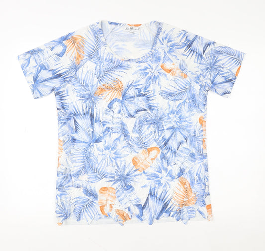 Womens UK Size S Mudflower Multicoloured Basic T-Shirt