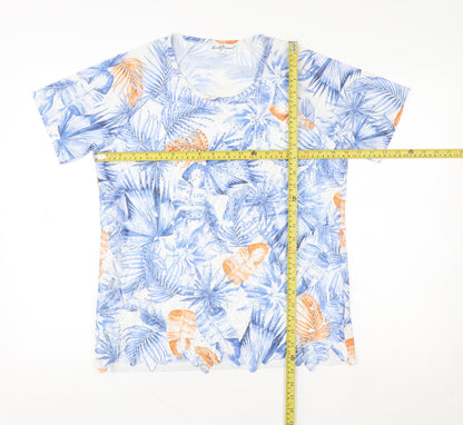 Womens UK Size S Mudflower Multicoloured Basic T-Shirt
