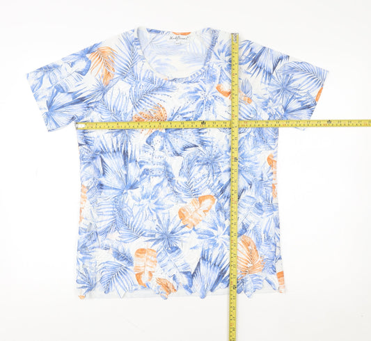 Womens UK Size S Mudflower Multicoloured Basic T-Shirt