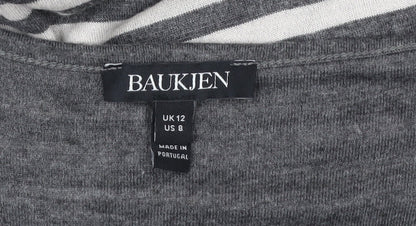 Womens UK Size 12 Baukjen Grey Basic T-Shirt