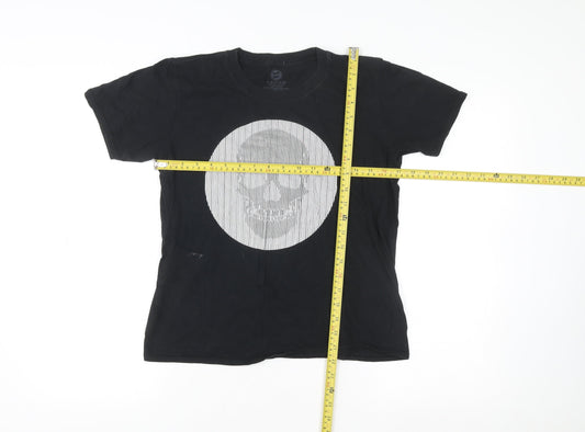 Blue Zoo Boys Black Skull Graphic T-Shirt 12-14 Years 100% Cotton