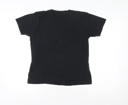 Boys UK Size 12-14 Years Blue Zoo Black Basic T-Shirt