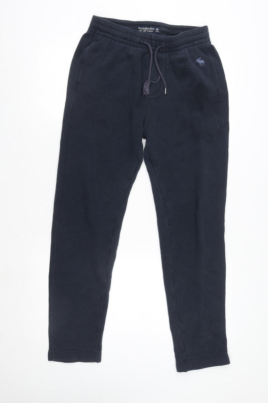 Abercrombie & Fitch Men's Black XS Fleece Sweatpants Joggers
