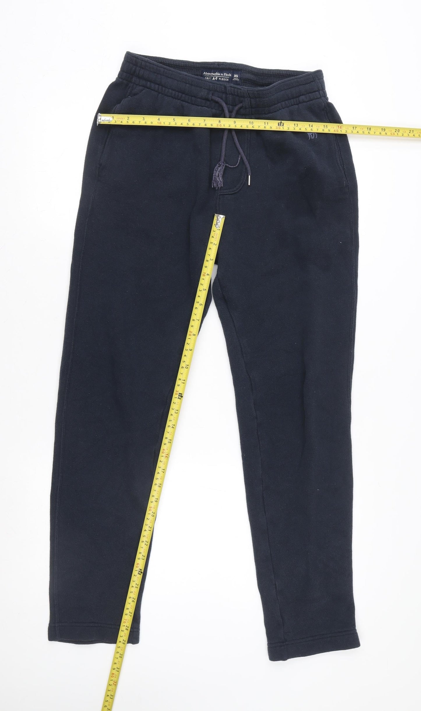 Abercrombie & Fitch Men's Black XS Fleece Sweatpants Joggers