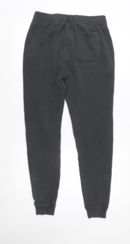 Womens UK Size S Abercrombie & Fitch Regular Fit Jogger Black Trousers