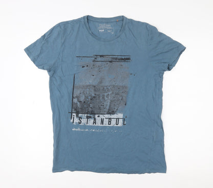 Mens UK Size M Mavi Blue  T-Shirt
