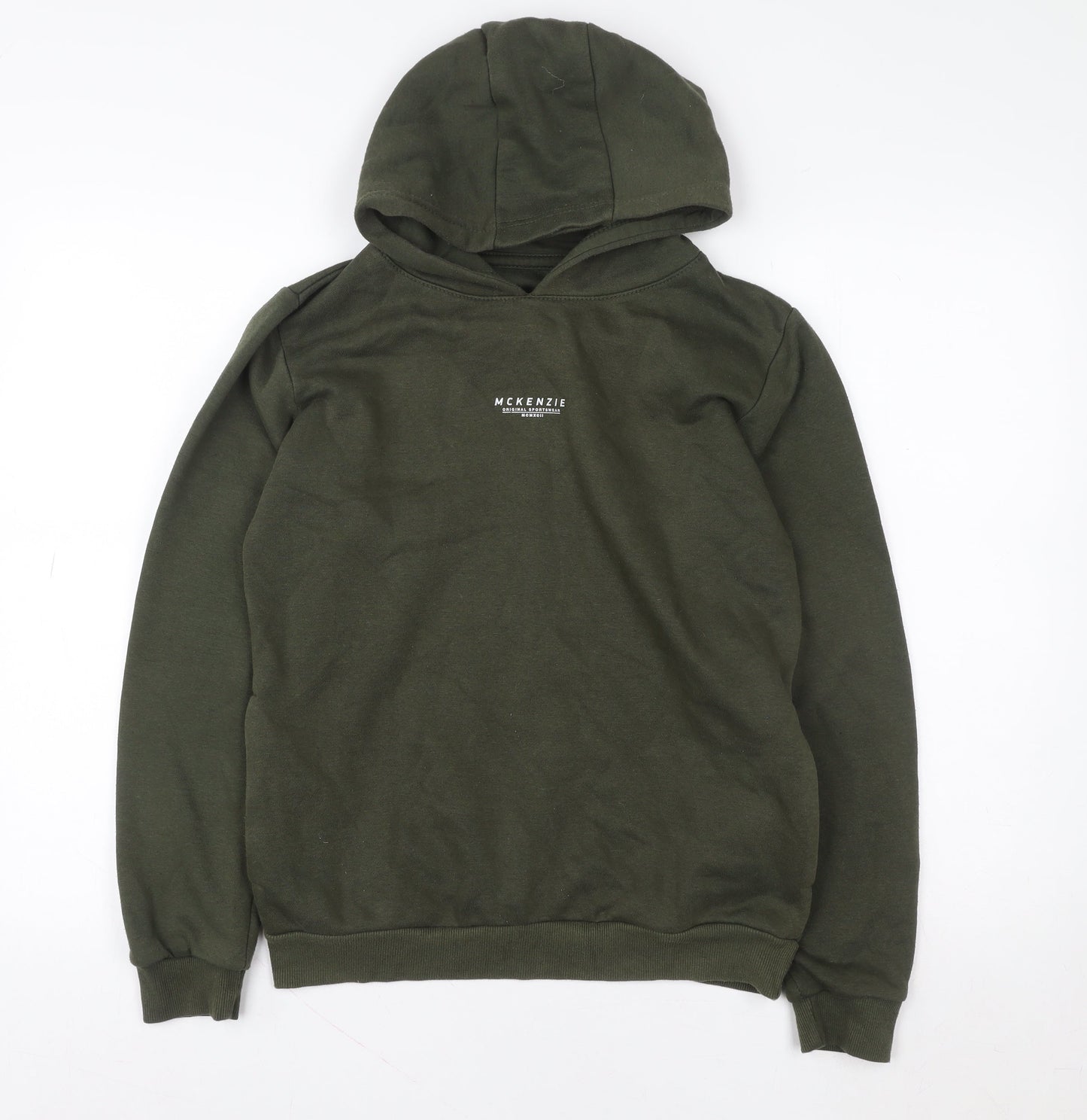 Boys UK Size 13-15 Years McKenzie Green Pullover Hoodie