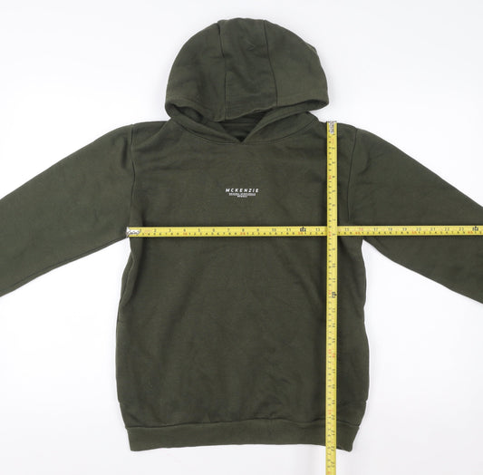 Boys UK Size 13-15 Years McKenzie Green Pullover Hoodie