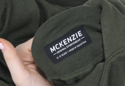 Boys UK Size 13-15 Years McKenzie Green Pullover Hoodie