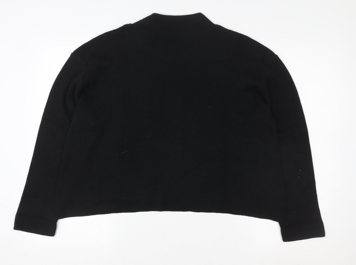 Womens UK Size L River Island Black Pullover Sweatshirt