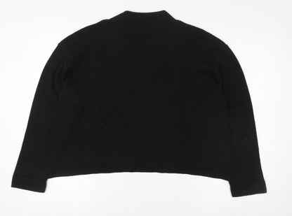 Womens UK Size L River Island Black Pullover Sweatshirt