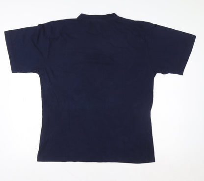 Womens UK Size XL Tramondi Blue Basic T-Shirt