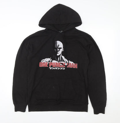 Mens UK Size M TeePublic Black Pullover Hoodie