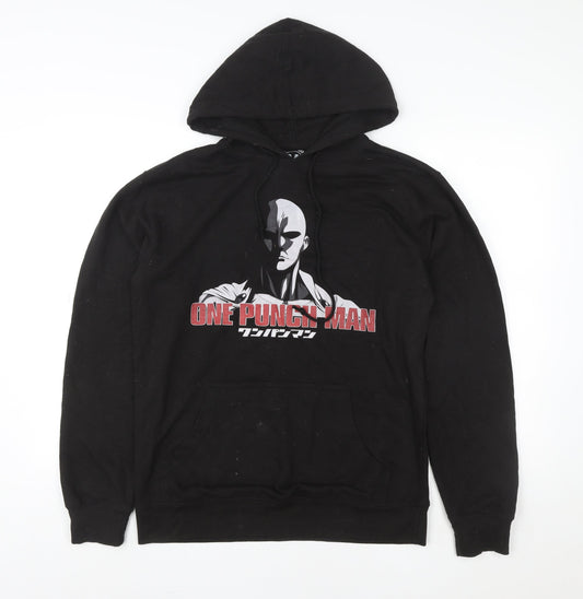 Mens UK Size M TeePublic Black Pullover Hoodie
