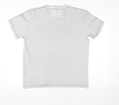 Womens UK Size L NEXT Grey Basic T-Shirt