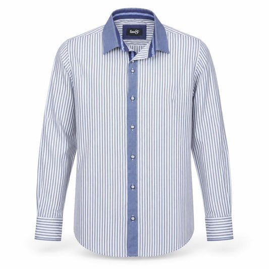 Boys UK Size 10-11 Years E-IGHT Blue Basic Button-Up