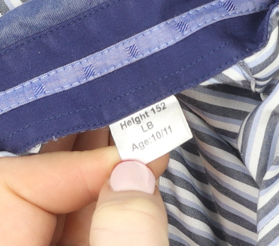 Boys UK Size 10-11 Years E-IGHT Blue Basic Button-Up