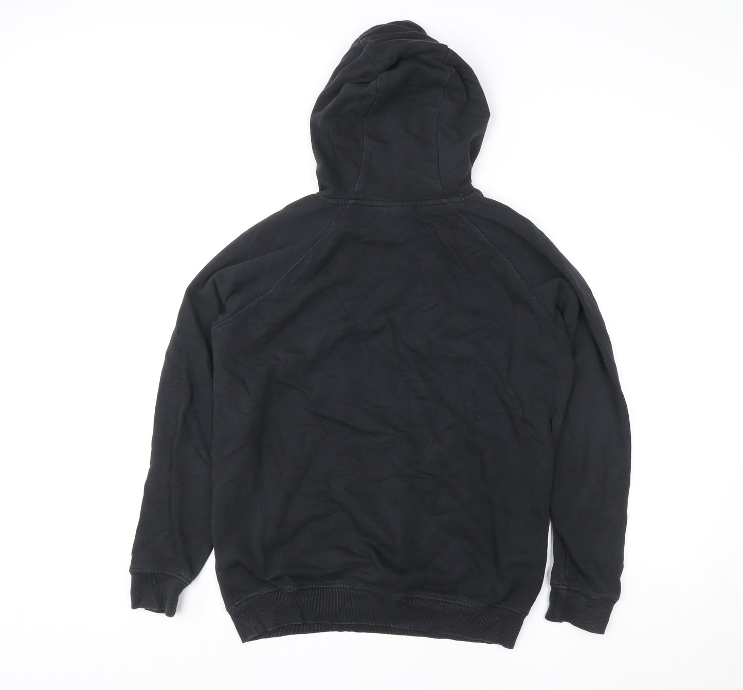 Gymshark Women's Black Pullover Hoodie Size S Cotton Blend Logo Gymwear