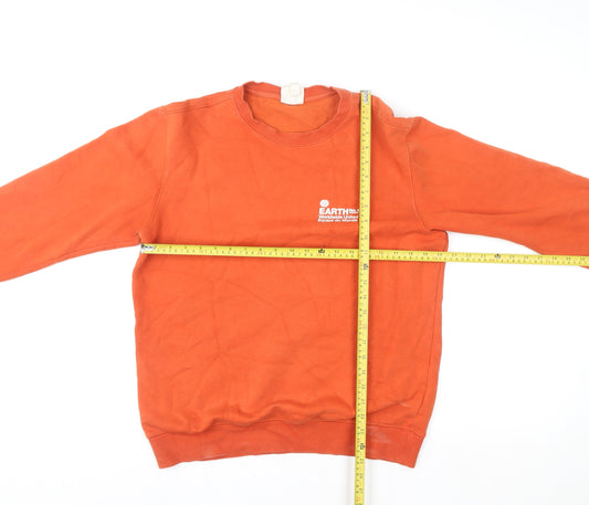 H&M L.O.G.G. Women’s Orange Small Crew Neck Pullover Sweatshirt