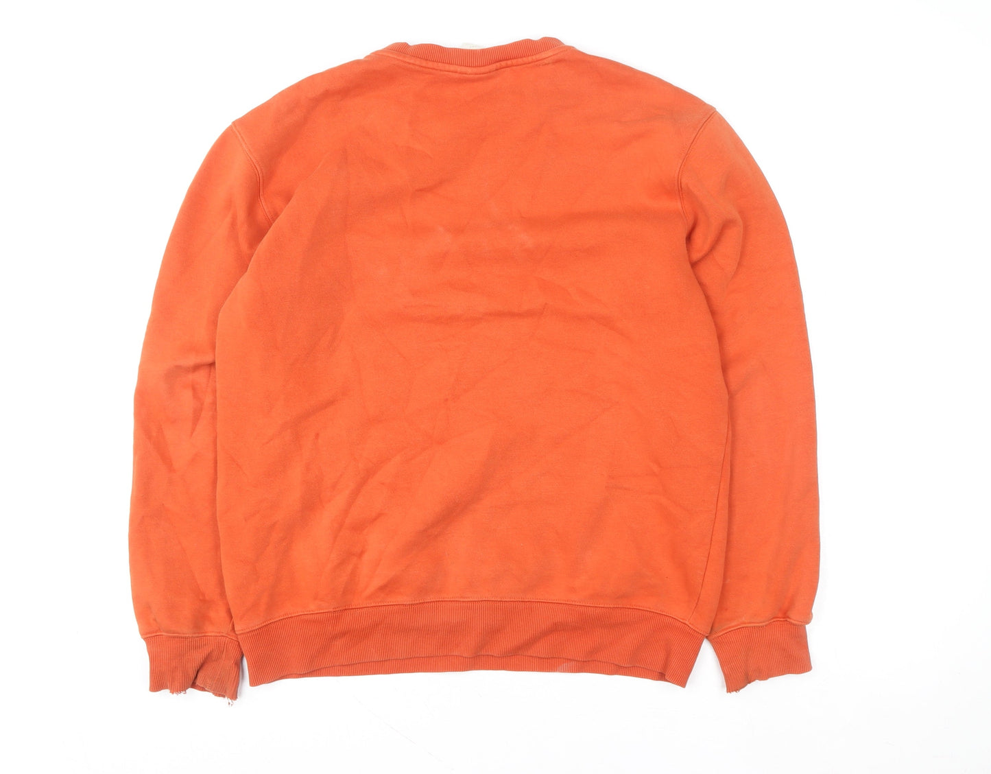 H&M L.O.G.G. Women’s Orange Small Crew Neck Pullover Sweatshirt