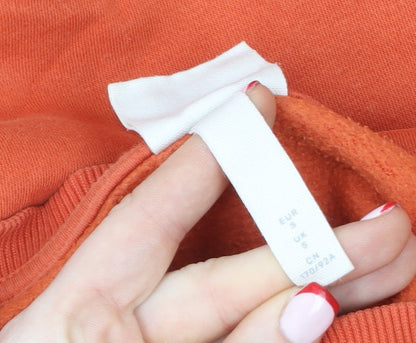 H&M L.O.G.G. Women’s Orange Small Crew Neck Pullover Sweatshirt