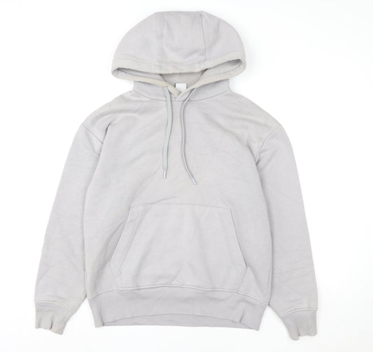 Womens UK Size S Zara Grey Pullover Hoodie