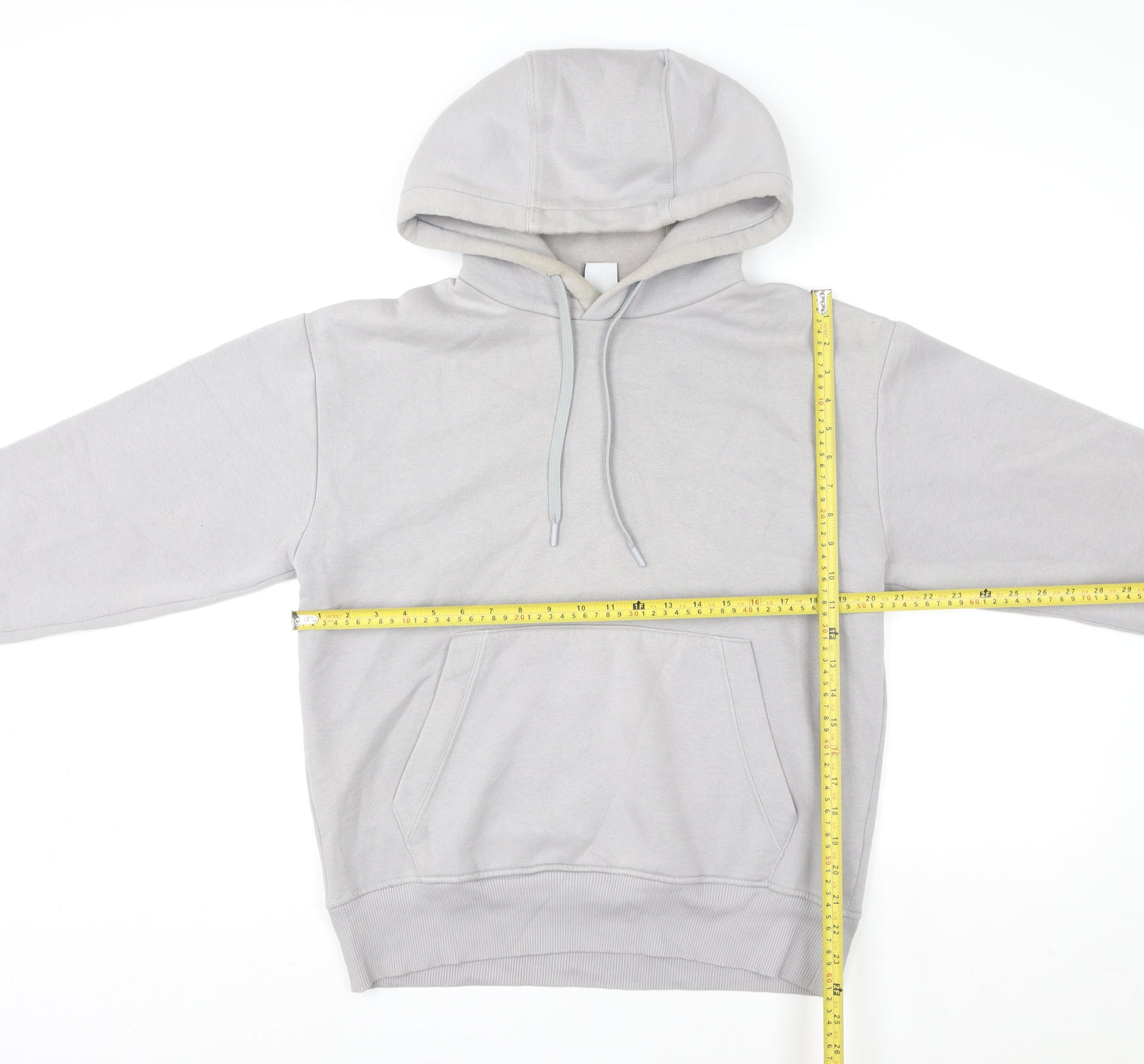 Womens UK Size S Zara Grey Pullover Hoodie