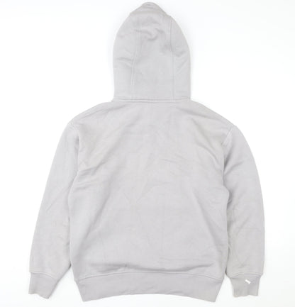 Womens UK Size S Zara Grey Pullover Hoodie