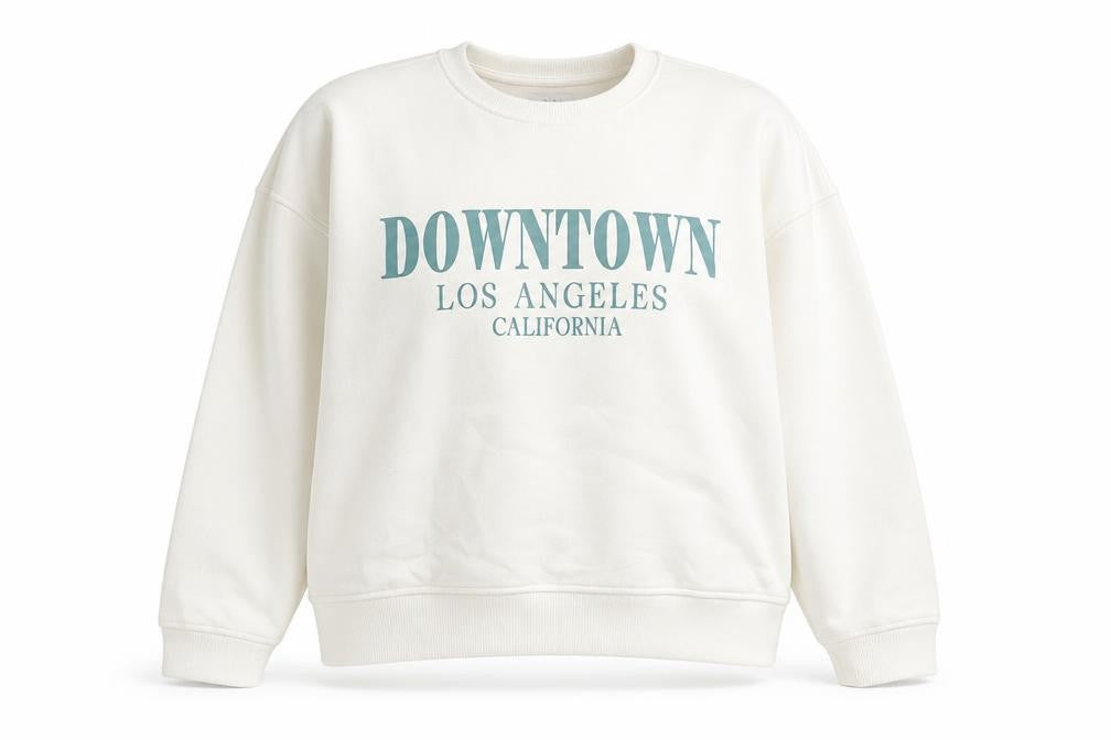 Womens UK Size XL Papaya White Pullover Sweatshirt
