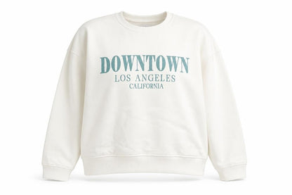 Womens UK Size XL Papaya White Pullover Sweatshirt