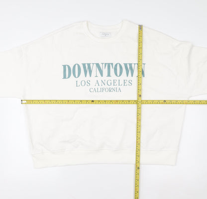 Womens UK Size XL Papaya White Pullover Sweatshirt