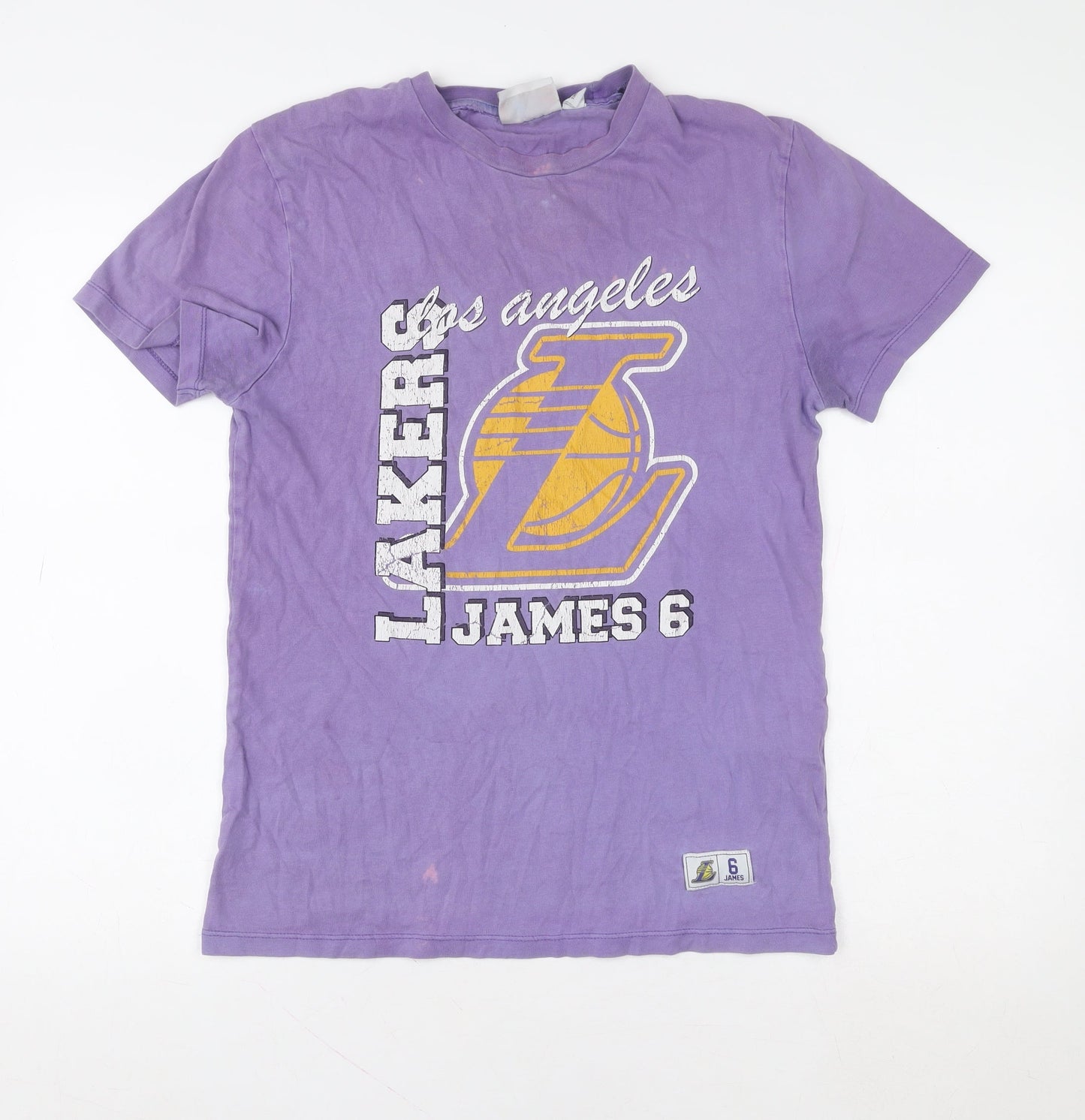 Womens UK Size XS NBA Purple Basic T-Shirt